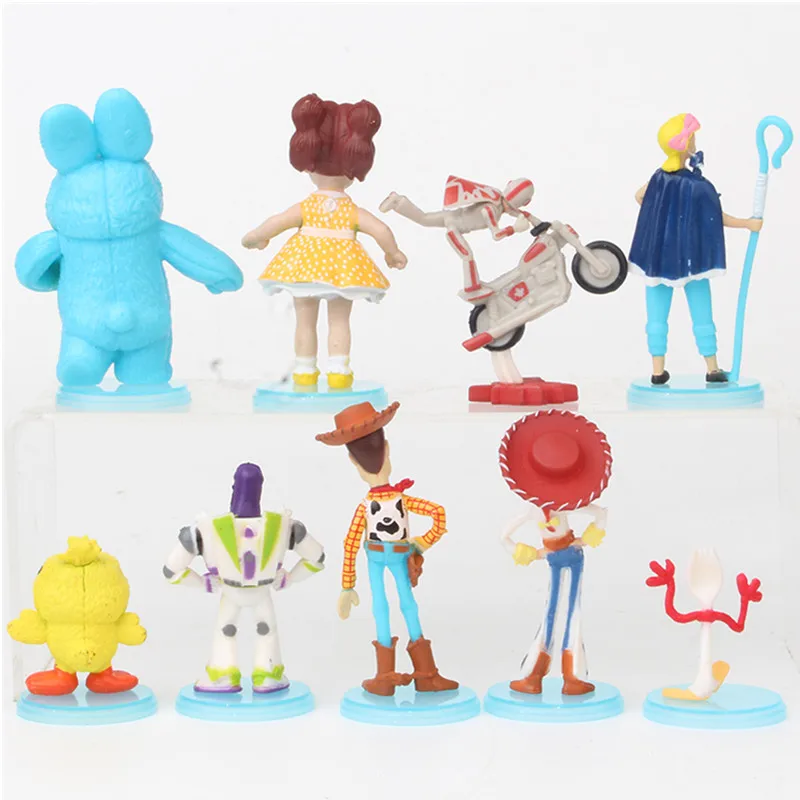 Disney 9 шт./компл. 3 10 см История игрушек 4 роскошная Аниме Фигурка Вуди Базз Лайтер