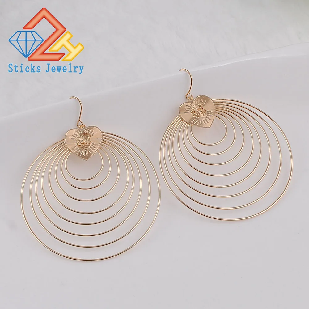 

Women's Fashion Big Circle Round Wire Hot New Earrings