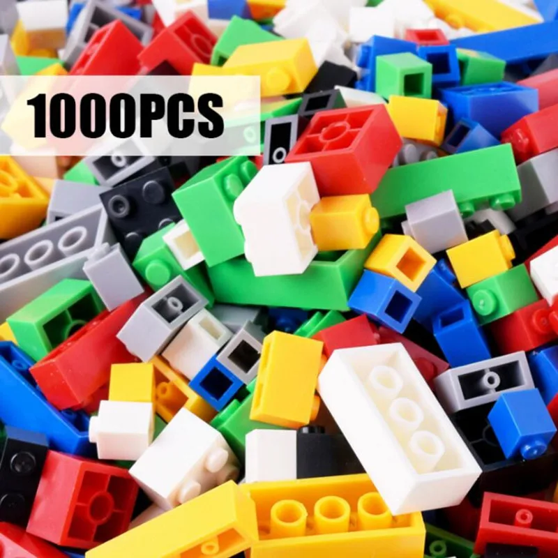 

MylitDear 1000pcs Bricks Designer Creative Classic DIY Building Blocks Sets City Educational Toys For Children 10 Colors In Box