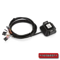 by dhl or ems 50pcs pc desktop computer power onoff reset switch button starter double usb audio microphone po0rt cable