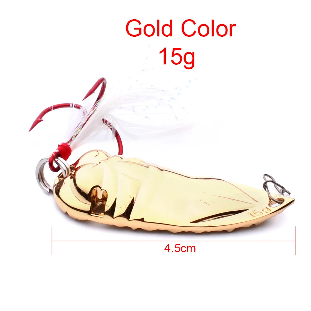 Peche 1 шт. Твердые ложки рыболовные приманки металлические блёстки Спиннер басовые