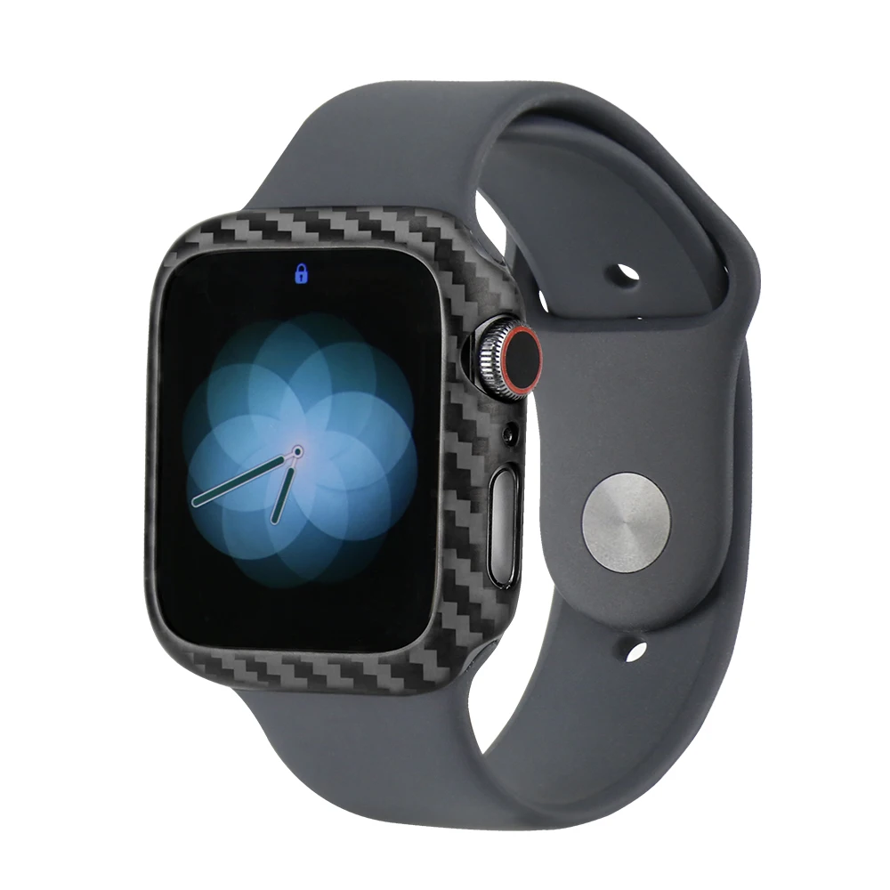 MCASE 2019 роскошный Ультратонкий из настоящего углеродного волокна для Apple Watch серии