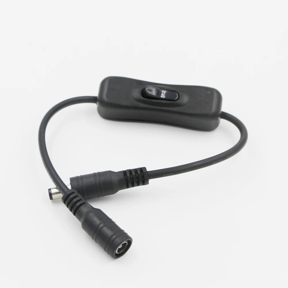 2 1x5 5 мм 28 см DC In Line On Off Switch Jack провод Женский Мужской кабель питания разъем адаптер