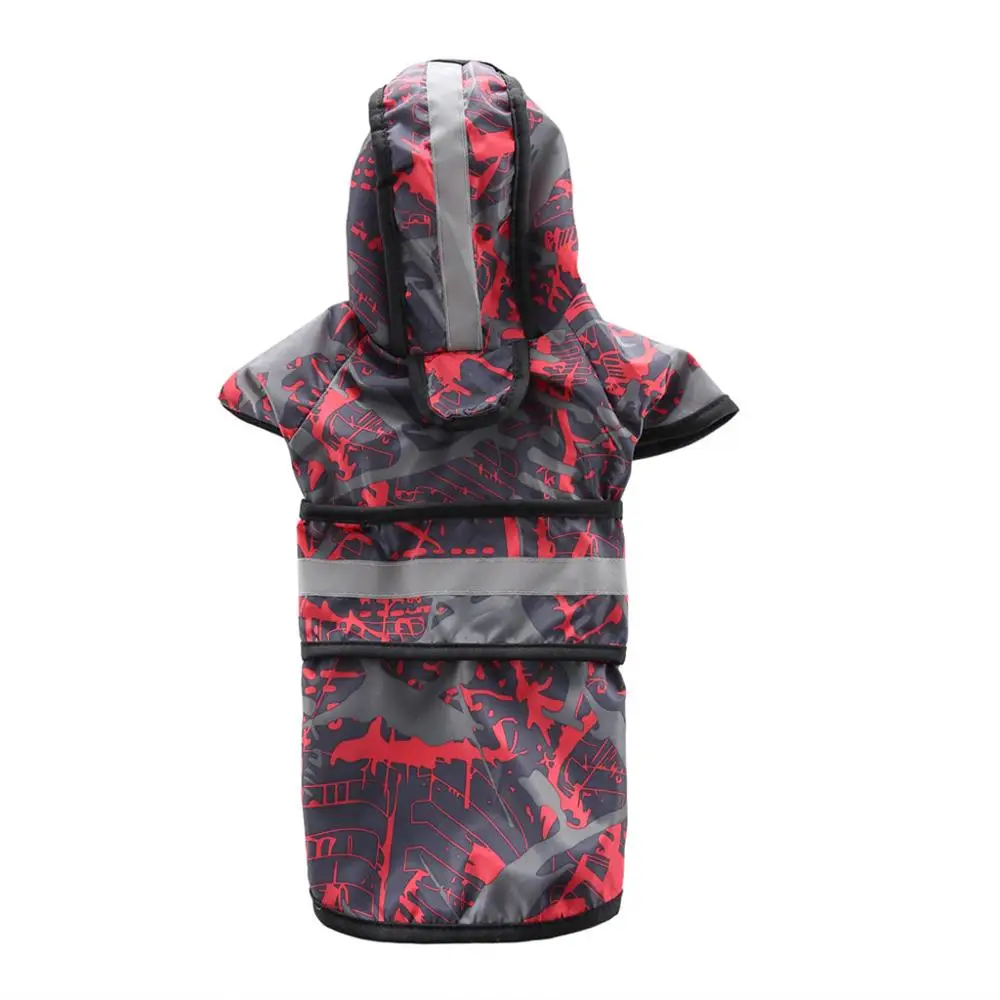 Dog Raincoats Pet нарядная одежда для собак собака Куртка из искусственной кожи PU плед плащ куртка для домашних животных Дождь Pet Попона для собаки плюшевый плащ chubasquero Перро#15 - Цвет: Dog Raincoats