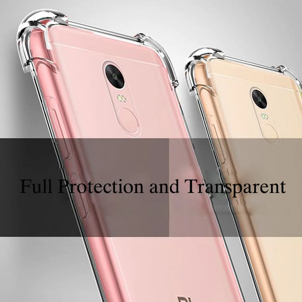 Роскошный противоударный прозрачный мягкий силиконовый чехол для Xiaomi Redmi 4A 4X