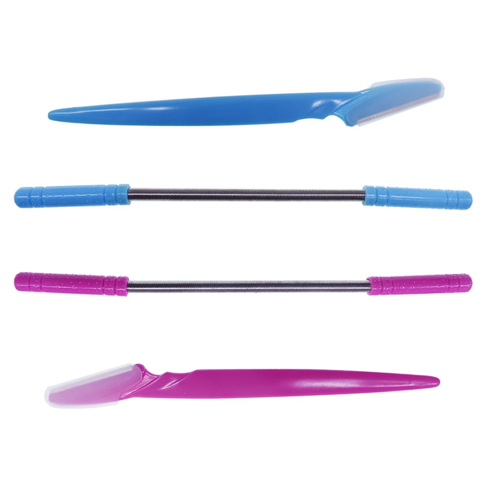 Facial Hair Remover Kit Effective Epilator Mini Safe Eyebrow Razor/Trimmer Handheld Makeup Knife Quick Face Care Random Color | Красота и