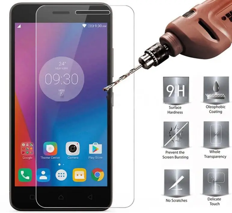 2 упаковки 2.5D 0,26 мм 9H Премиум Закаленное стекло для lenovo K6 5,0 дюймов протектор экрана закаленное защитное стекло для lenovo K6 стекло