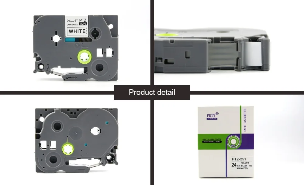 2PCS PUTY TZ263 TZe263 TZe 263 TZe-263 36mm Blue on White Label Tapes Compatible for P-touch Printers | Компьютеры и офис