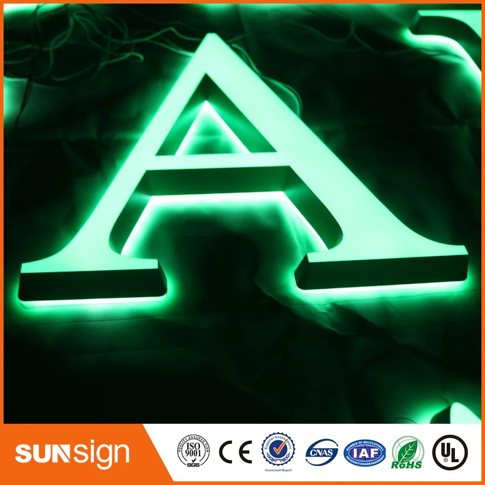 Индивидуальные удивительные красивые светодиодные акриловые буквенные