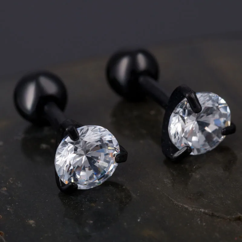 Nextvance AAA Cubic Zirconia Stud Earrings Tiny Round Piercing for Girlfriend Gift Boucle D'oreille | Украшения и аксессуары