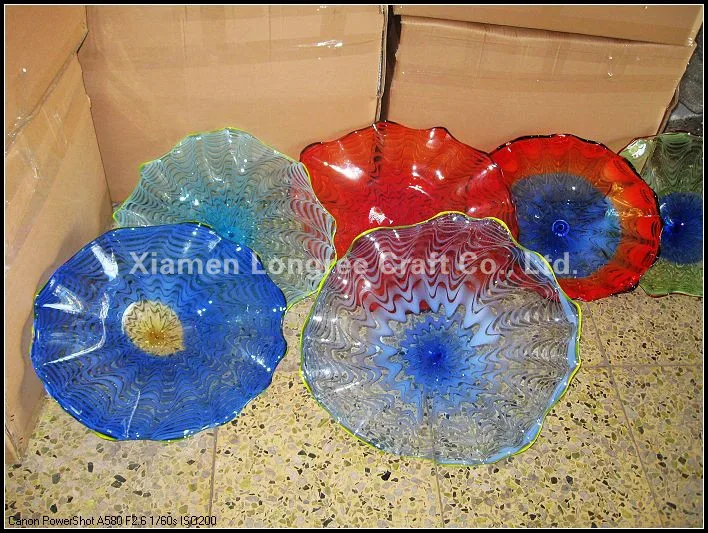 

Modern Murano Glass Plates Wall Decoration for Hotel