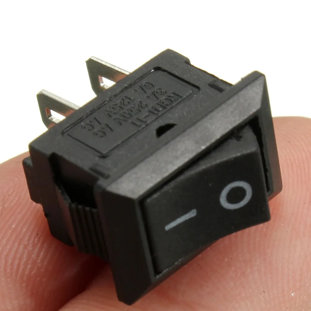 1 шт. Новый 2Pin на/выкл прямоугольник Водонепроницаемый кулисный переключатель +