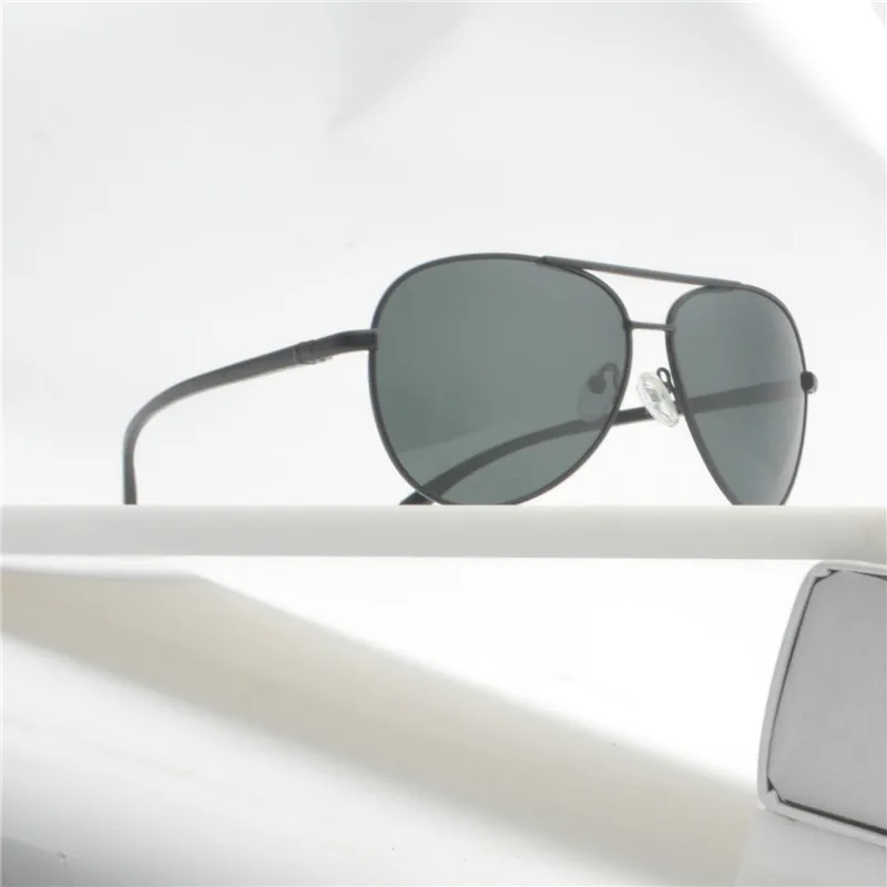 Мужские брендовые поляризованные солнцезащитные очки pilot из алюминиевого