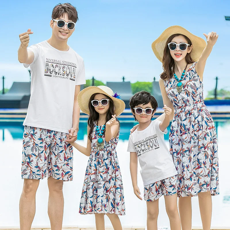 Mum Mama Mother Daughter Dresses Floral Infant Bebe Baby Kids Girls Little Big Sister and Clothes Family Shirts | Мать и ребенок