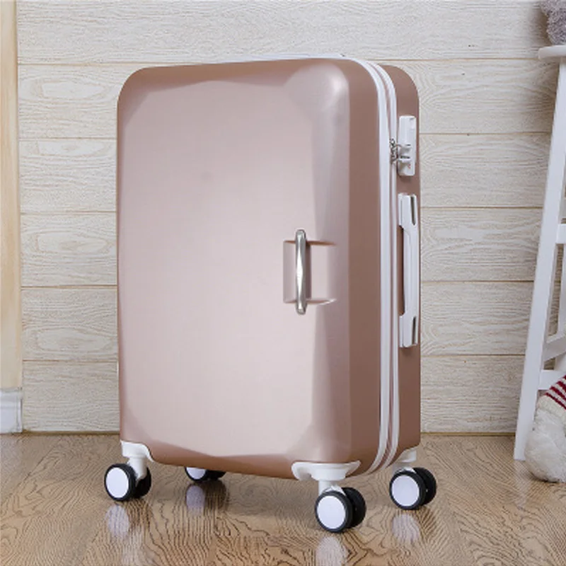 gold(single) Дети 2" 22" 2" 26" carry-on чемодан на колесах девочка и мальчик розовый фиолетовый прекрасный чемодан сумка на колесиках для путешествий Сумки Дети Изящные чемоданы - Цвет: gold(single)