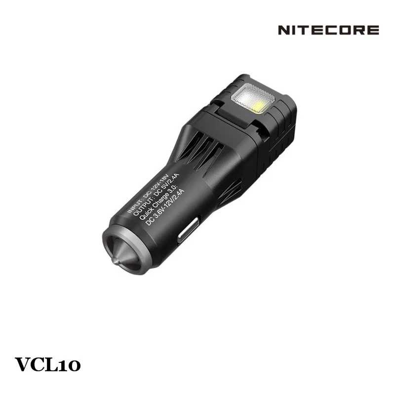 Nitecore VCL10 Магнитный Корпус USB Quick Charge 3 0 Автомобильное зарядное устройство хвост