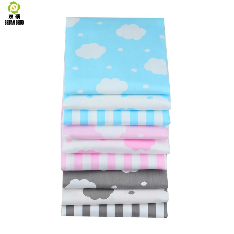 Shuanshuo Cloud Series четверть пряди ткани Telas лоскутное шитье кукла одежда Тильда одеяло 9