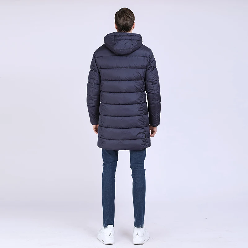 

TALIFECK 2018 NEW ARRIVALS Warm winter jackets Men Thicken Long Cotton Padded Fashion Casual Overcoat Men Hooded Coat Polyest