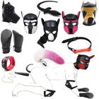 Мягкая маска-капюшон для щенка, хвост собаки, лисий хвост, ползание лап собаки, сапоги, наручники для питомца, ролевая игра, игрушки для питомцев