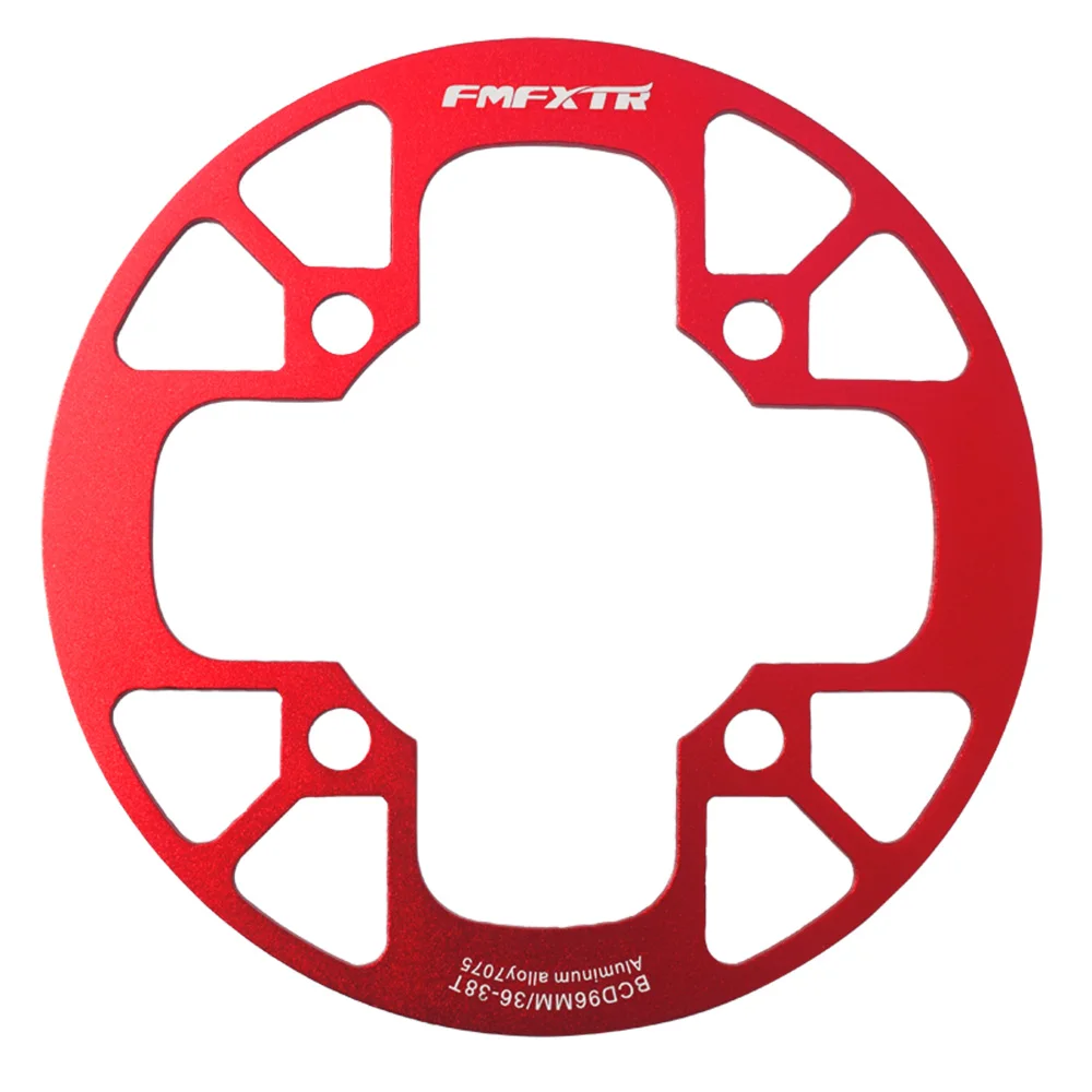 FMFXTR 96BCD 32-38teeth рукоятка MTB щит крышка велосипедная Звездочка щит горный велосипед алюминиевая цепь Защитная петля - Цвет: 36-38T red YP
