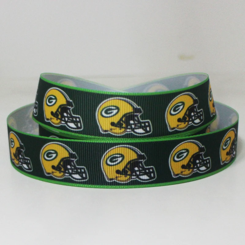 50 ярдов 7/8 &quot1&quot 1 5 &quot2&quot 3 &quot22 мм 25 38 75 Спортивная команда напечатала grosgrain ленты