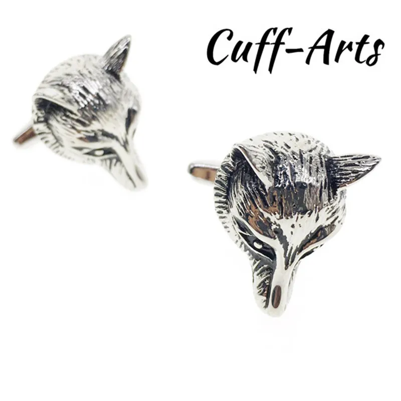 Cuffarts Mens Cufflinks For Men Head of Fox Cuff Links Jewelry Luxury High Quality C10060 | Украшения и аксессуары