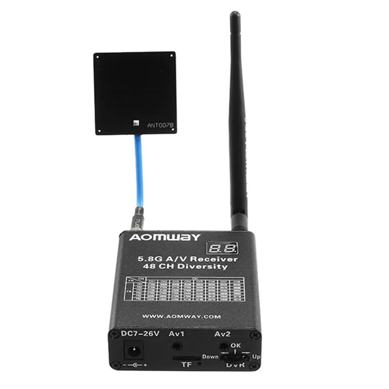Оригинальный Aomway RX006 DVR видеорегистратор 5 8G 48CH разнообразие Raceband A/V приемник для RC