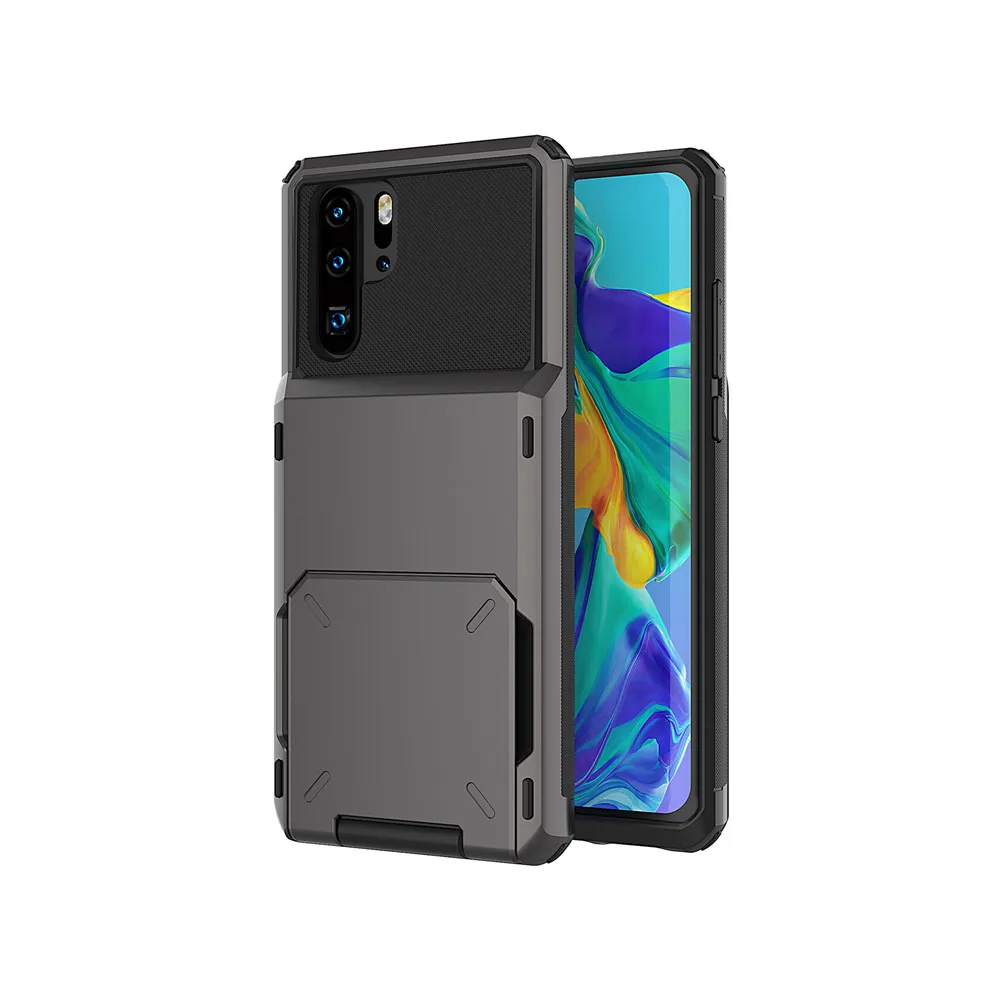 Gray Для huawei P30 Pro Lite P Smart чехол с откидной крышкой и отделениями для карт, деловой защитный чехол для huawei P30 P30pro, чехол для Psmart, чехлы - Цвет: Gray