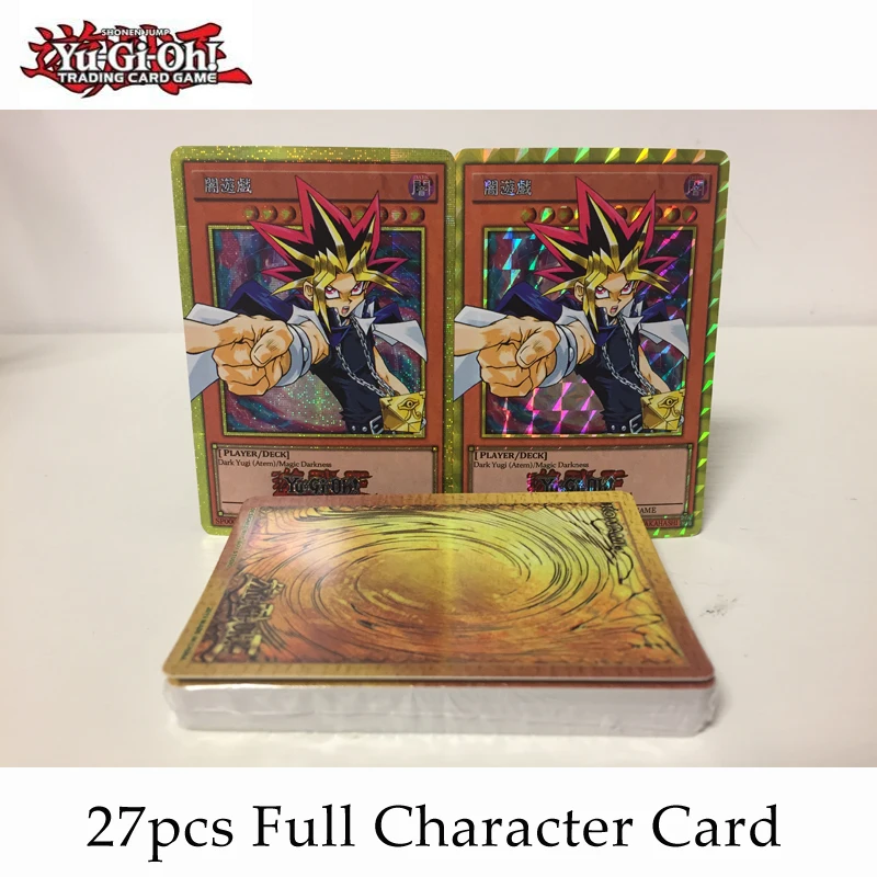 27 шт./компл. YuGiOh! Игра короля первого поколения с рисунком флеш карта плед газовое