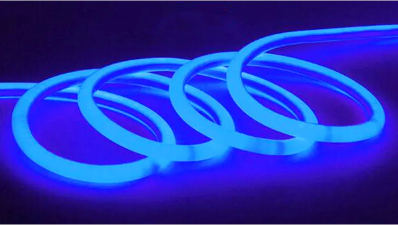 12 В постоянного тока Led гибкая SMD2835 круглая трубка Диодная лента для наружного декоративного рынка 360 градусов круглый светодиодный неоновый гибкий 220 В фиолетовый белый
