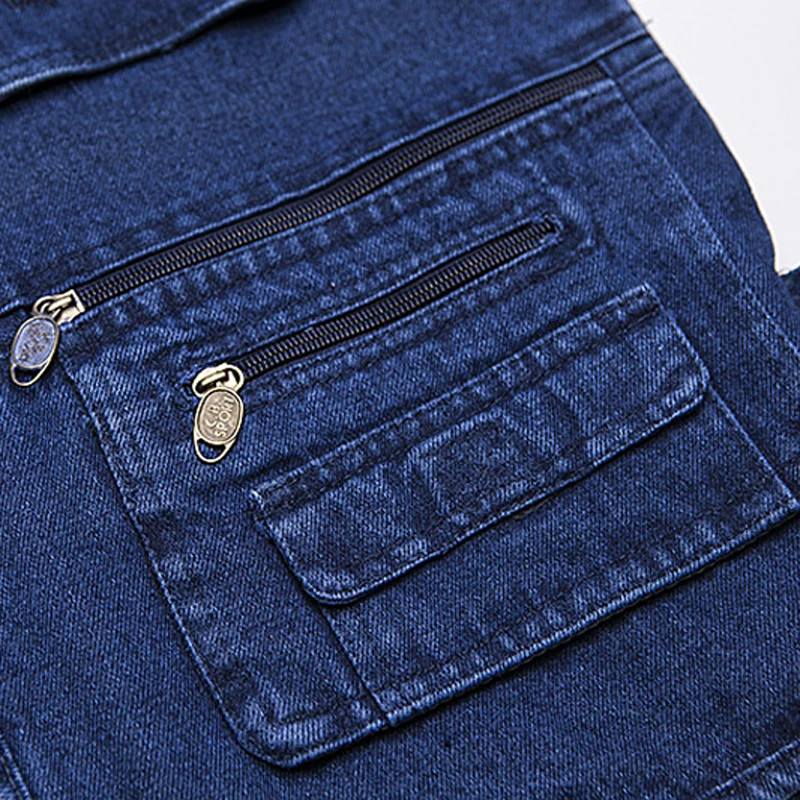 Мужской джинсовый жилет ковбойский короткий без рукавов верхняя одежда для