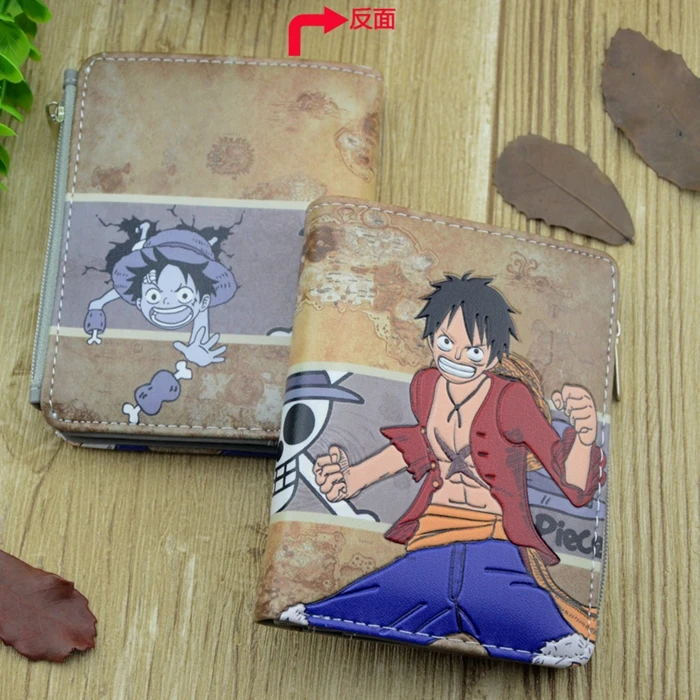 Аниме цельный Косплей Обезьяна D Luffy Cos мужчины и wo мужской короткий кошелек для