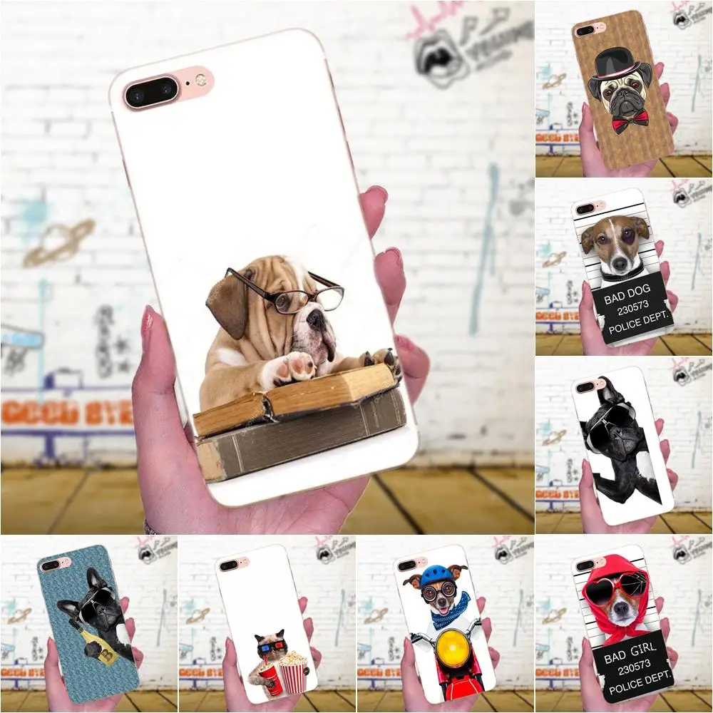 Милые забавные животные собаки и кошки Pugs ТПУ лучшие чехлы для Galaxy J1 J2 J3 J330 J4 J5 J6 J7