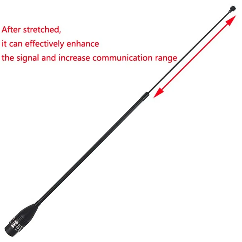 Новый NA-636 телескопическая мягкий антенна SMA-M UHF VHF 144/430 МГц 10 Вт 2.15dBi для Yaesu VX-1R BAOFENG