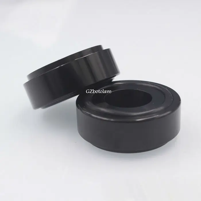 

4 PCS Corrugated shape black Aluminum 44*17mm preamp foot Power amplifier feet Free ship