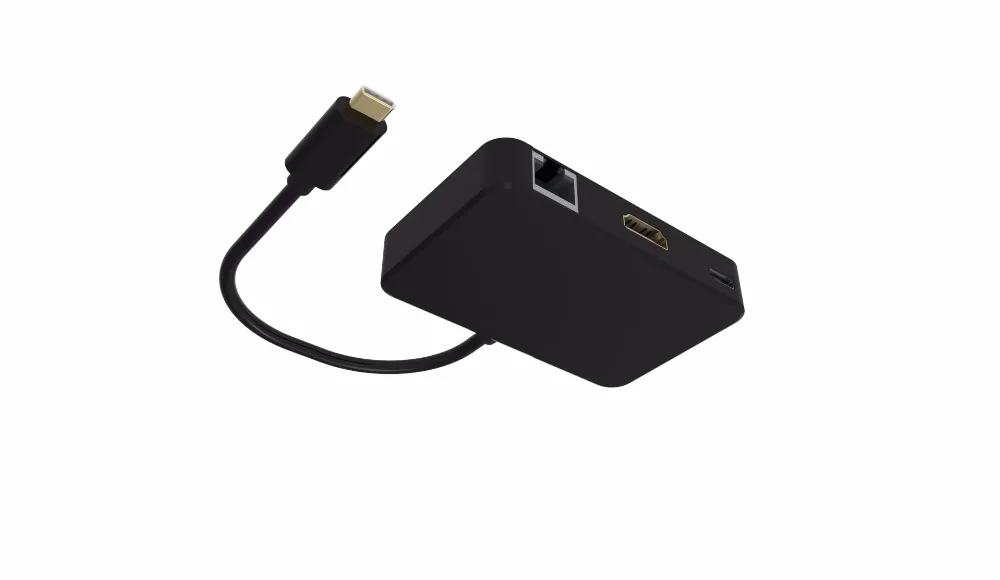 Thunderbolt 3 док-станция USB c hub usb3.1 Type-c к HDMI Ethnernet RJ45 кабель-адаптер для Samsung S8 macbook pro dell xps