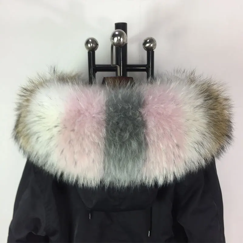 Fashion Black Women Winter Short fur Jacket S-4XL Size Natural Color Raccoon Hooded Wind Parka Casual | Женская одежда
