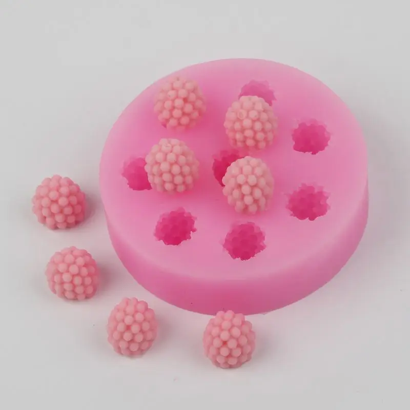 Cake Fondant mould silicone 3D strawberry Soap Silicon Mold