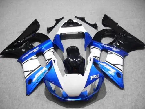 Обтекатель для мотоцикла набор YAMAHA YZFR6 98 99 00 01 02 YZF R6 1998 2000 2002 YZF600 новые синие белые