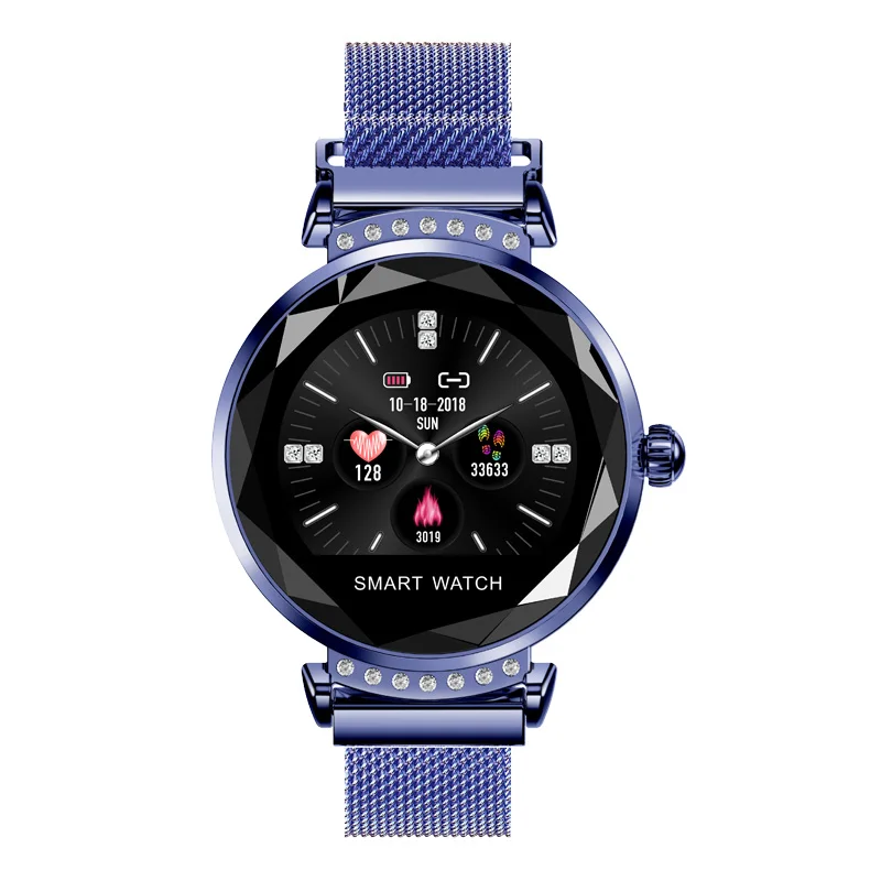 style2 blue TORNTISC Модный женский умный фитнес-браслет трекер сердечного ритма кровяное давление, умные часы pulsera inteligente для подруги - Цвет: style2 blue
