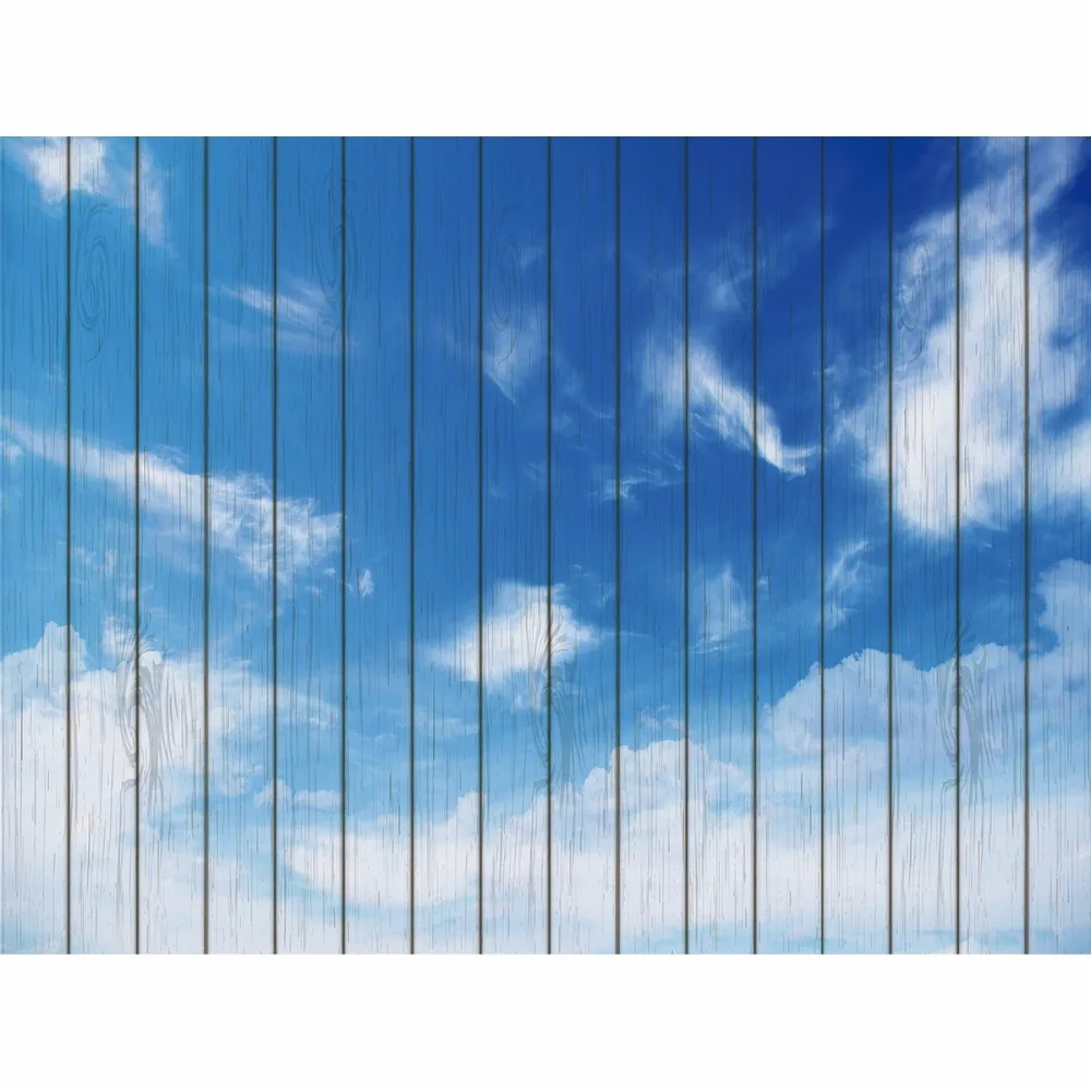 Allenjoy blue sky photography backdrop cloud natural wood room decoration background new photo studio photobooth photocall | Электроника