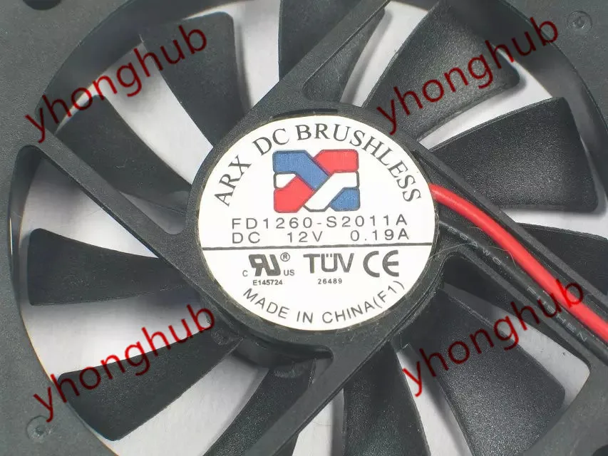 ARX FD1260 S2011A DC 12V 0.19A 2 проводной 60X60X10mm Сервер вентилятор охлаждения|square fan|server fanfan