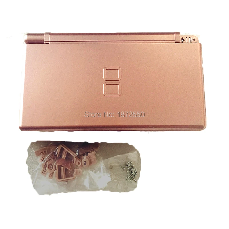 7 цветов Выберите Пластик полный Корпус чехол подходит для ds lite nintendodsl гпоб dmg GBP В виде ракушки крышка цвет: черный, синий белый цвет