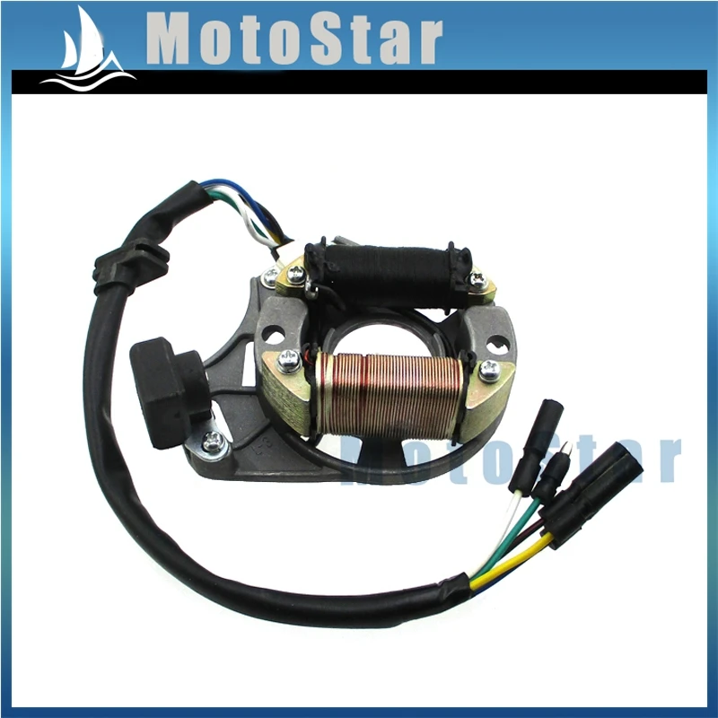 Пластина статора Магнето для китайского 50cc 70cc 90cc 110cc 125cc с воздушным охлаждением 4