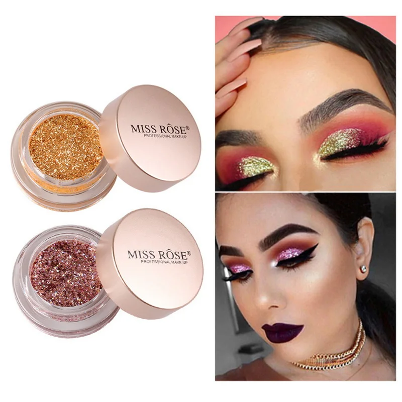 Miss Rose одиночный теней для век Палитра голографический Пигмент Тени блестящий