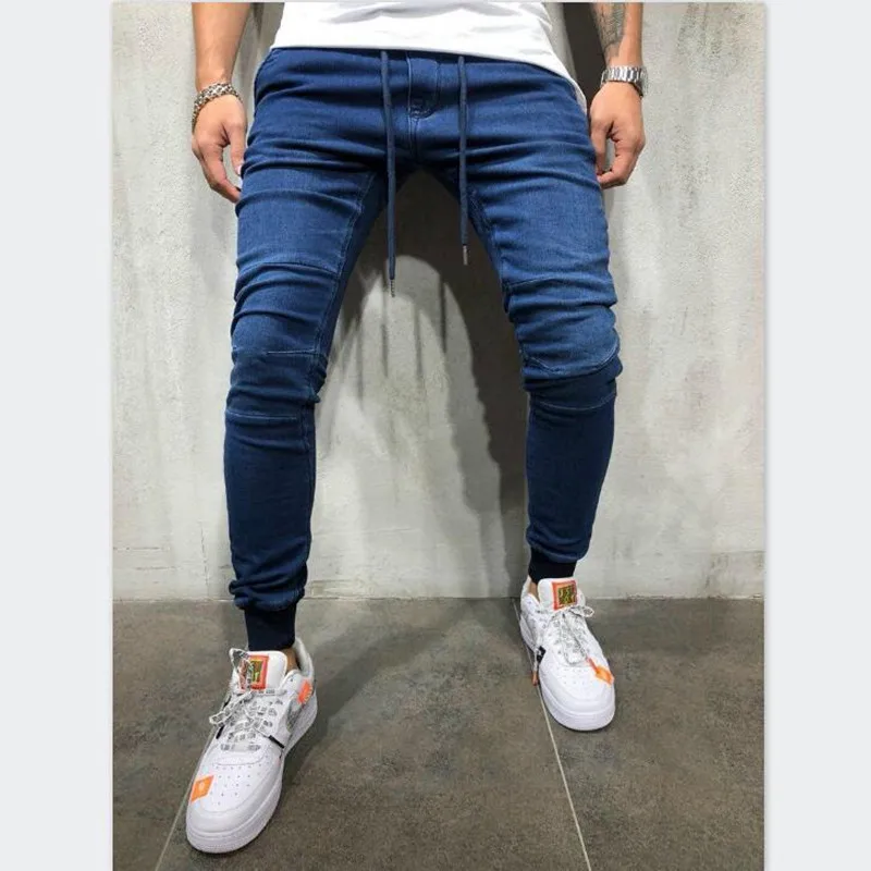 Джинсы мужские повседневные спортивные 2019 | Мужская одежда