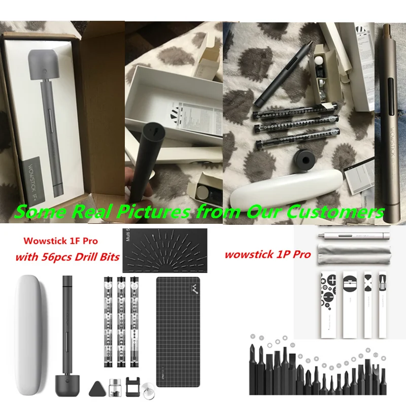 Wowstick 1P 1F Pro мини прецизионная электрическая отвертка намагничиватель 56 шт. 4 мм