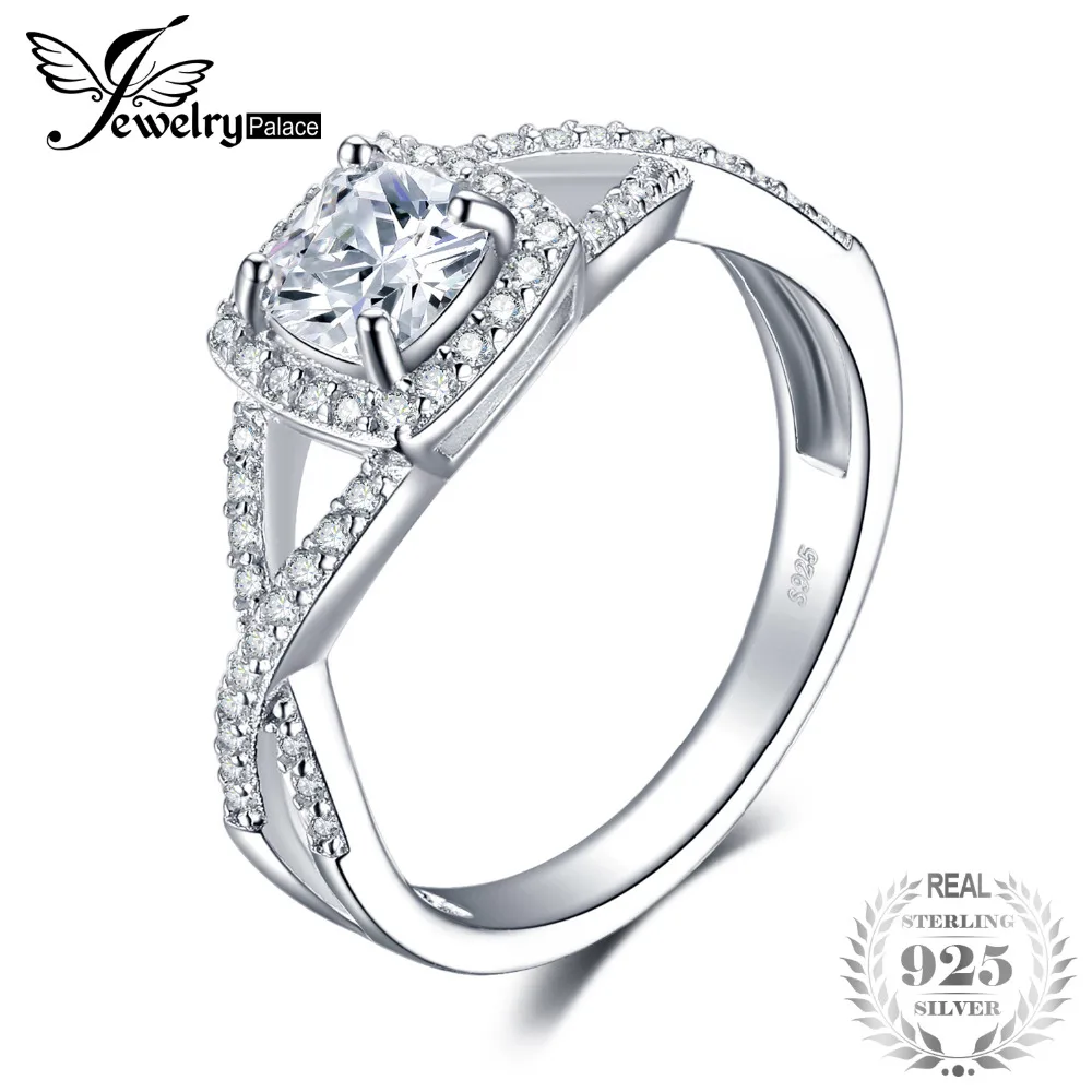 JewelryPalace Юбилей и обручальное кольцо 925 пробы серебро Обручение свадебные подарки