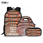 FORUDESIGNSмодный рюкзак для детей, школьные сумки, набор для девочек, рюкзаки для библиотеки, детская школьная сумка, Портативная сумка для книг, Mochila