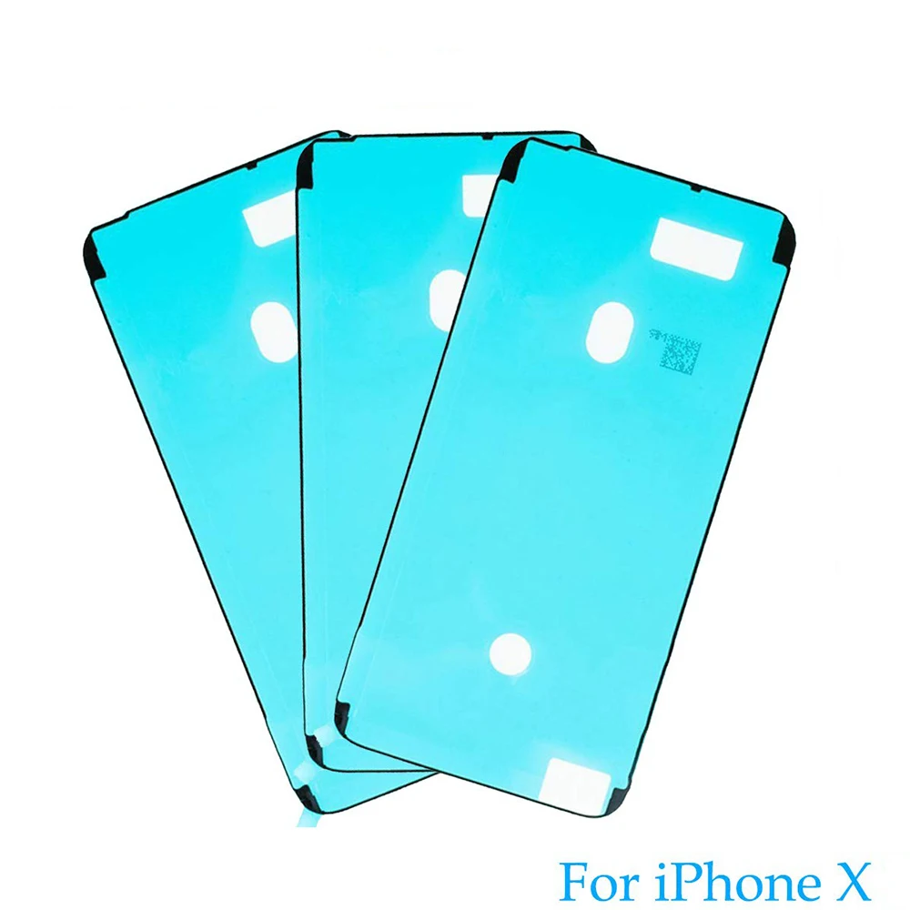 Клейкие ленты для экрана iPhone X предварительно Обрезанные водостойкие уплотнения